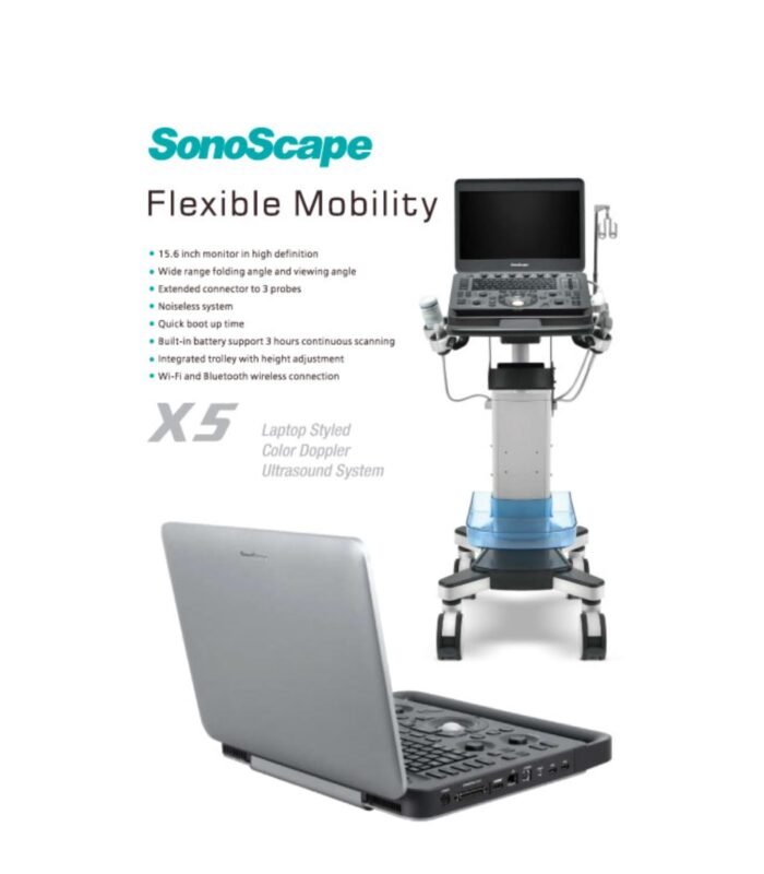 SonoScape X5 – Portable Laptop Styled Ultrasound Machine - Image 1